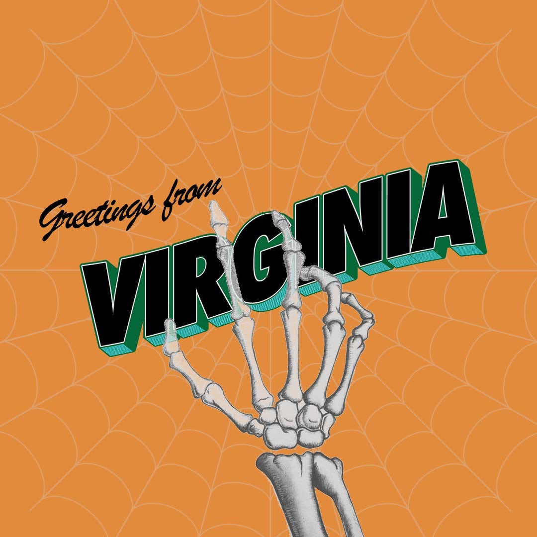 Greetings From VA Halloween Art Print