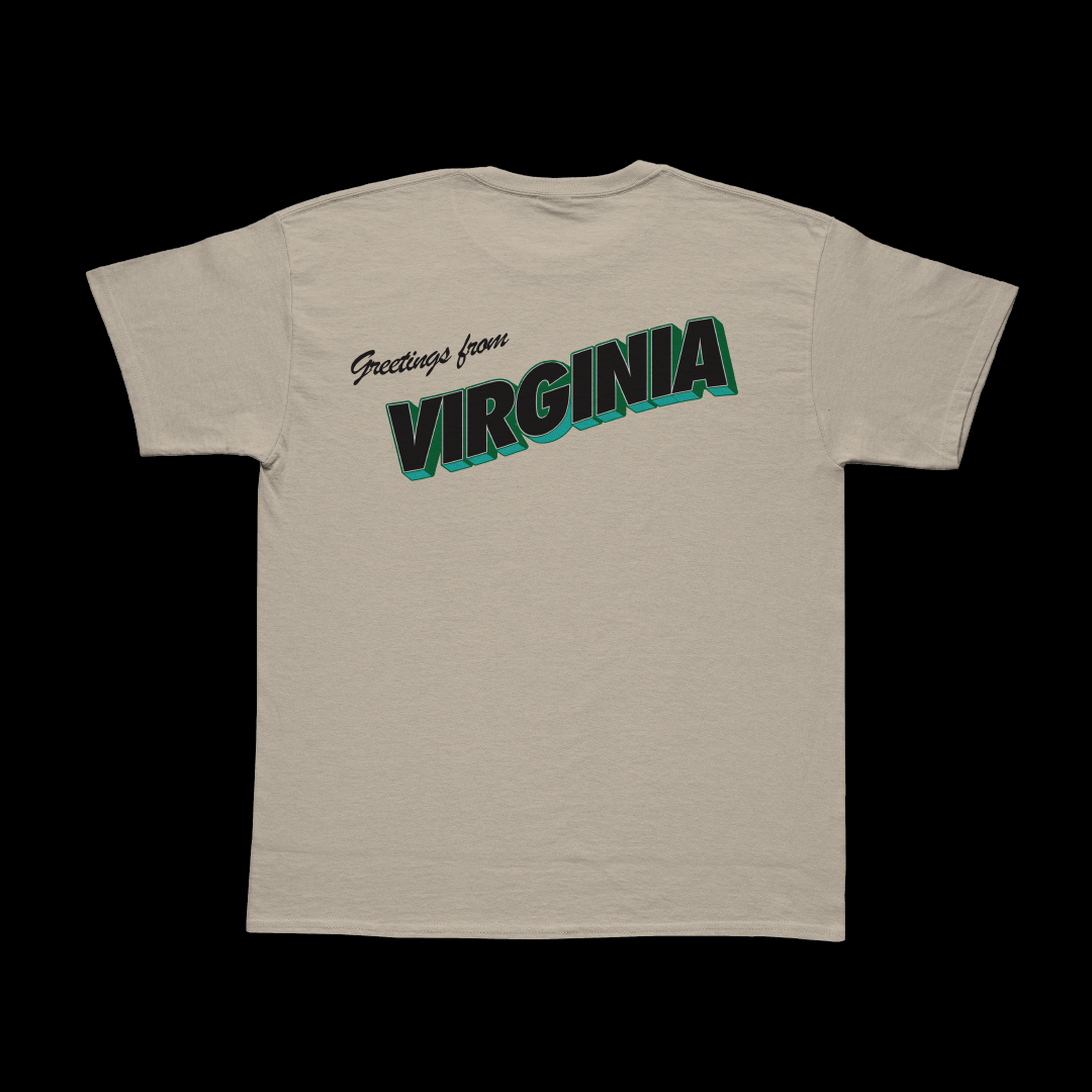 Greetings From VA T Shirt (Sand)